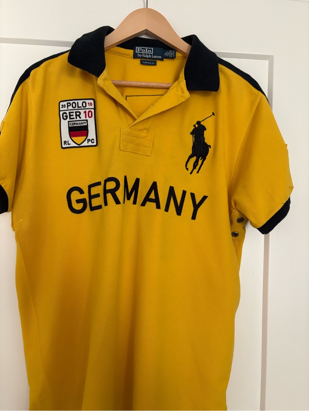 Polo Ralph Lauren Germany       GER 10 Big Pony Rugby Polo Shirt Yellow XL